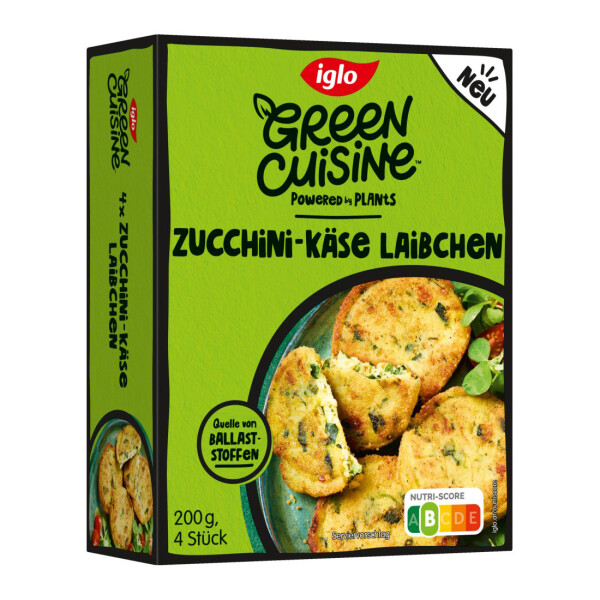 Iglo Green Cuisine Zucchini-Käse Laibchen