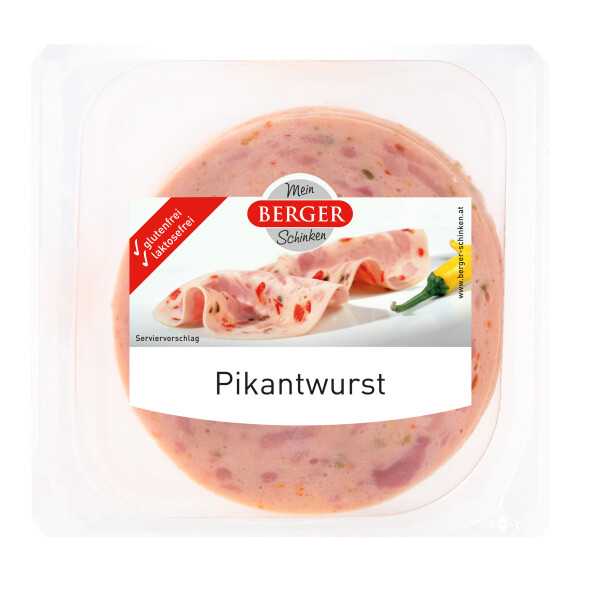 Berger Pikantwurst geschnitten