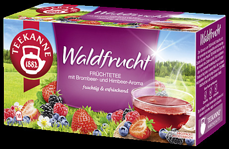 Teekanne Waldfrucht Teebeutel