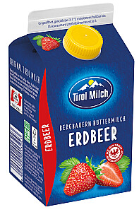 Tirol Milch Tiroler Buttermilch Erdbeer