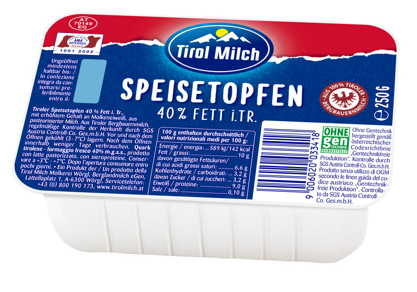Tirol Milch Speisetopfen 40%