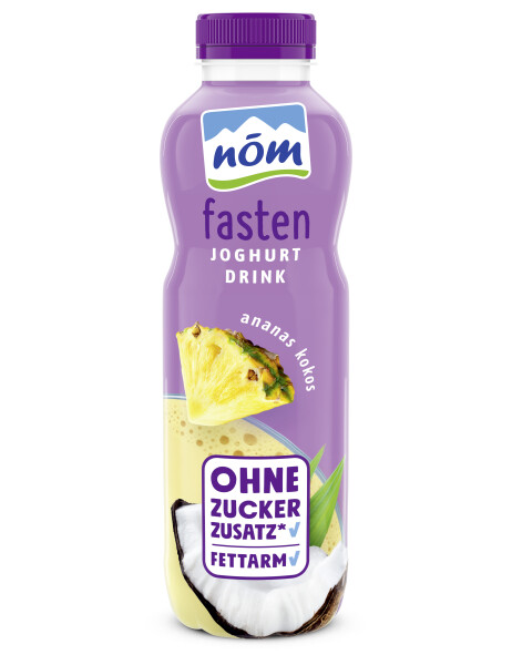 nöm fasten Ananas-Kokos Joghurtdrink