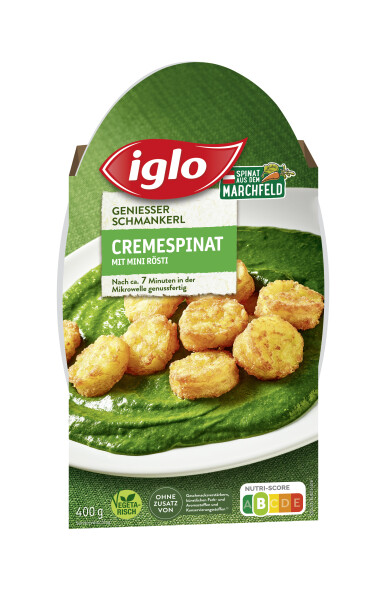 Iglo Genießer Schmankerl Cremespinat mit Mini-Rösti