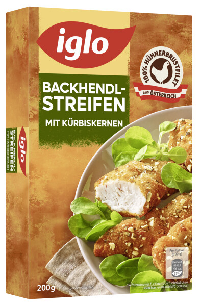 Iglo Kürbis Backhendlstreifen