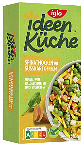 Iglo Ideenküche Spinatnocken & Süßkartoffeln