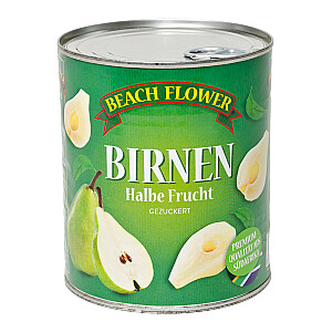 Beach Flower Birnen halbe Frucht gezuckert