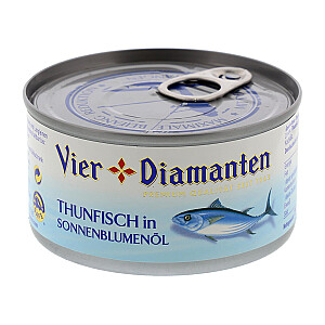 Vier Diamanten Thunfisch in Öl