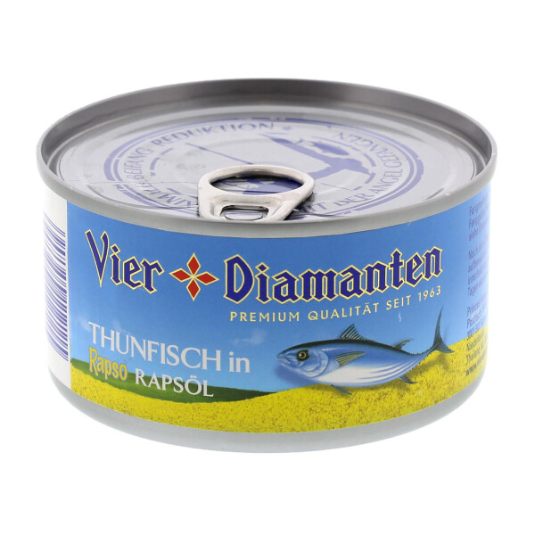 Vier Diamanten Thunfisch in Rapsöl
