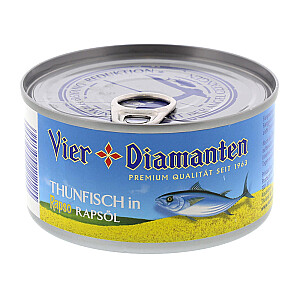 Vier Diamanten Thunfisch in Rapsöl