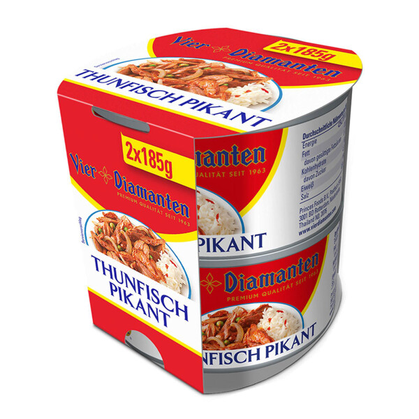 Vier Diamanten Thunfisch Pikant 2er