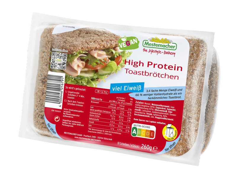 Mestemacher Eiweiß-Toastbrötchen