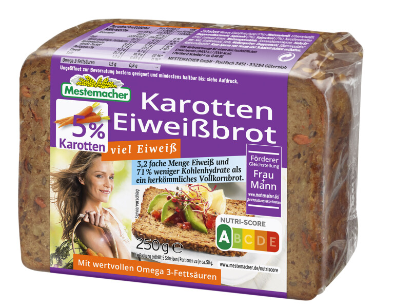 Mestemacher Eiweißbrot Karotte