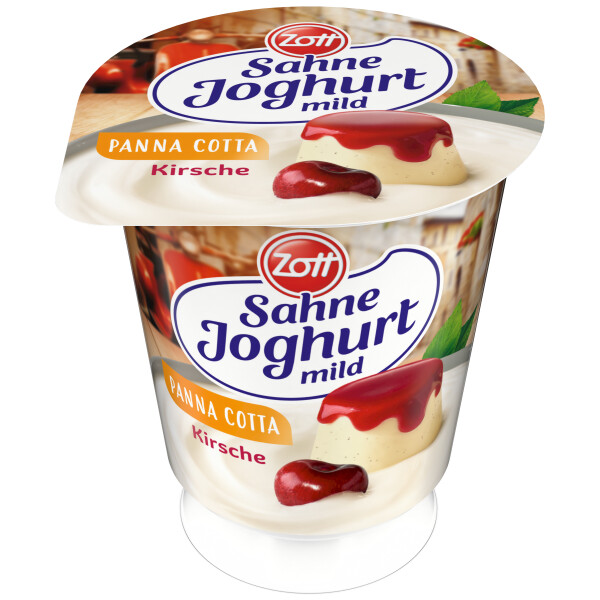 Zott Sahne Joghurt Kirsch Panna Cotta