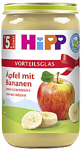 Hipp Äpfel mit Bananen Vorteilsglas