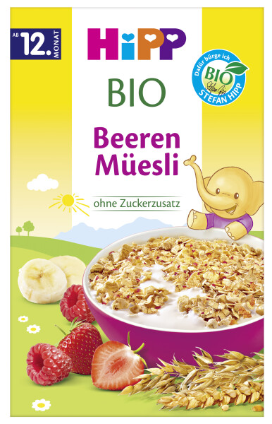 HiPP Bio Müsli Beeren 12. Monat