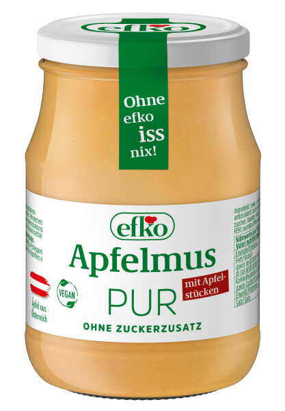 efko Apfelmus Pur mit Apfelstücken