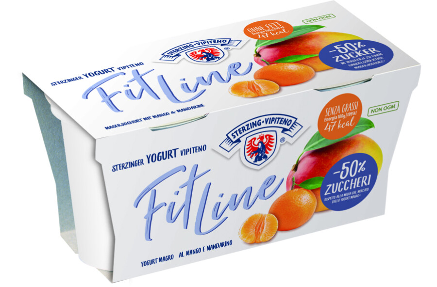 Sterzinger Magerjoghurt Fitline Mango & Mandarine 2er