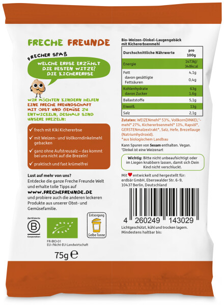 Freche Freunde Brezeln Kichererbse