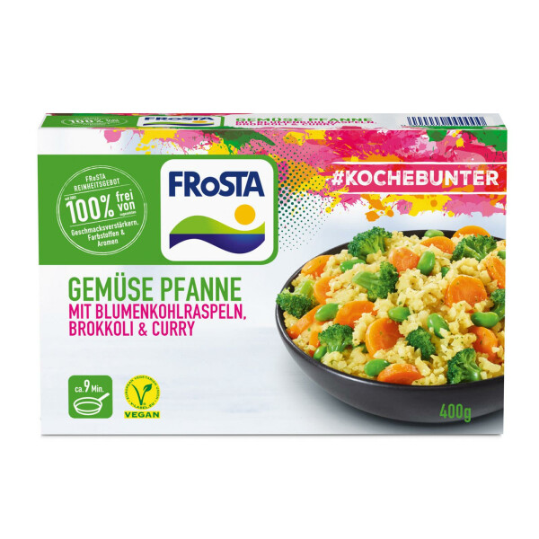 Frosta Gemüse Pfanne Blumenkohl, Brokkoli & Curry