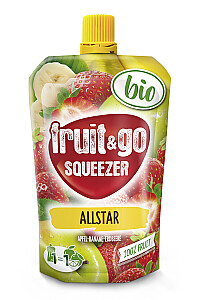 fruit&go SQUEEZER Apfel-Banane-Erdbeere