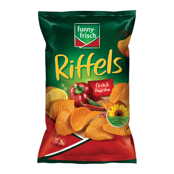 Funny Frisch Riffels Chips Chili & Paprika