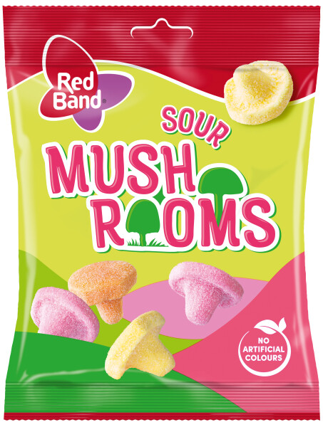Red Band Sour Mushrooms