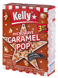Kelly's Mikrowellenpopcorn Caramel 3er