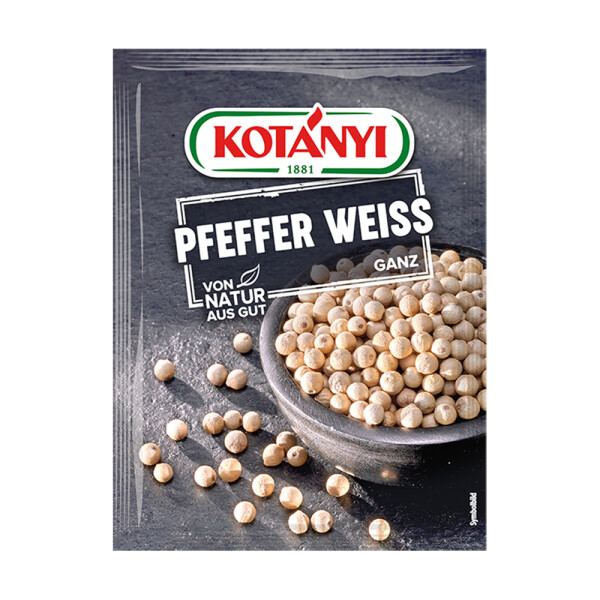 Kotányi Pfeffer weiß ganz