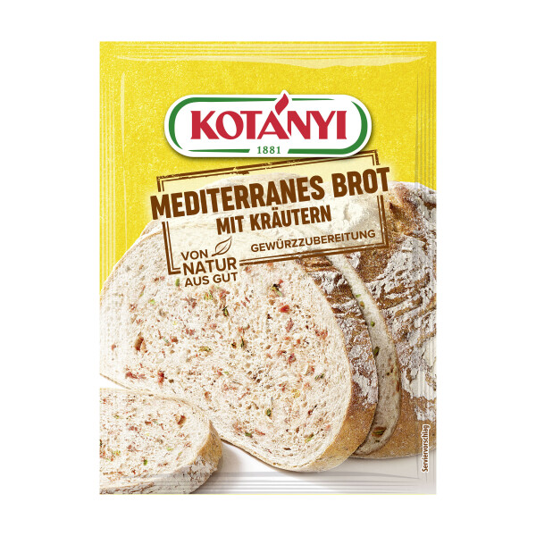 Kotányi Mediterranes Brot mit Kräutern
