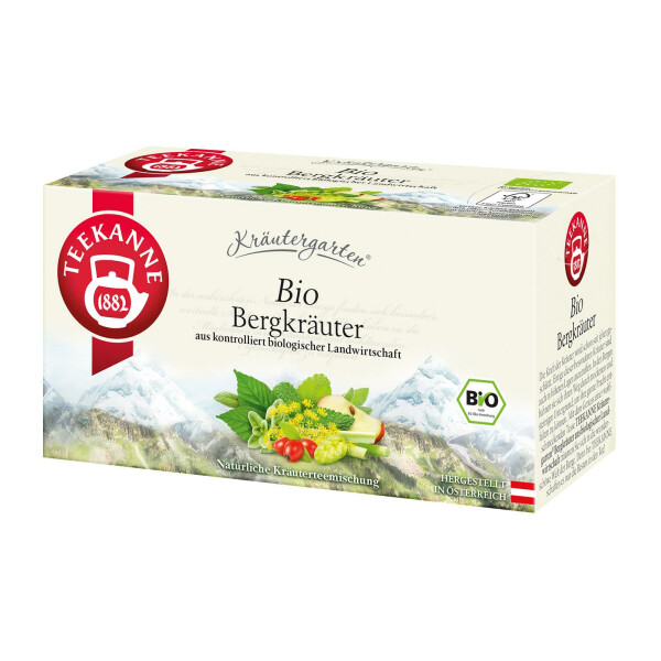 Teekanne Kräutergarten Bergkräuter