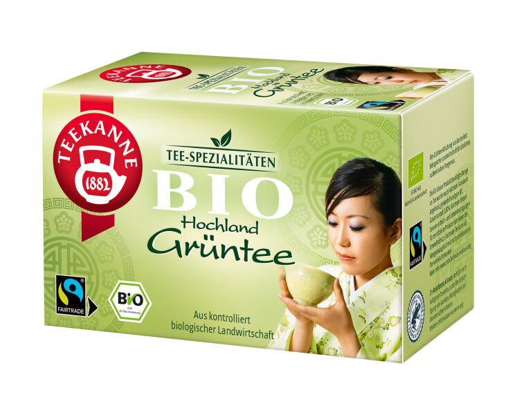 Teekanne Bio Grüntee Hochland