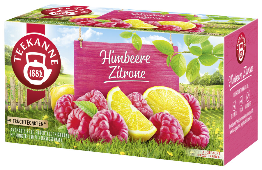 Teekanne Früchtegarten Himbeere-Zitrone