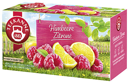 Teekanne Früchtegarten Himbeere-Zitrone