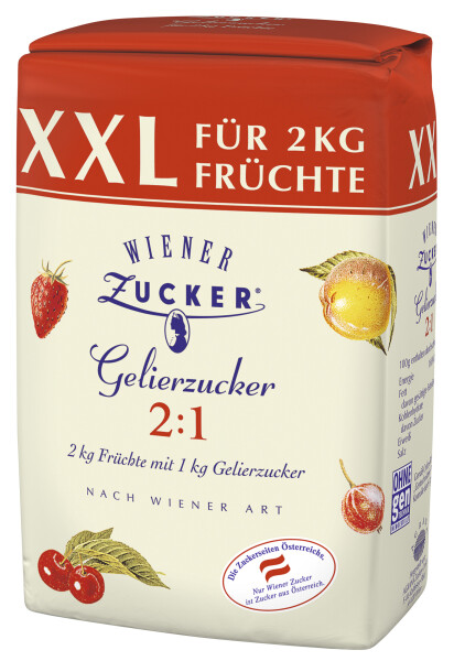 Wiener Zucker Gelierzucker 2:1 XXL