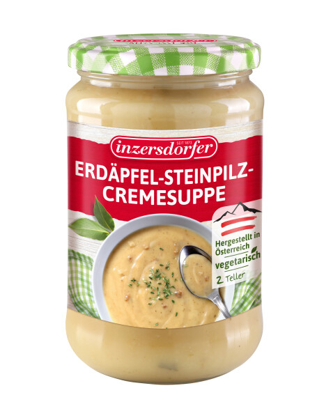 Inzersdorfer Erdäpfel-Steinpilzcremesuppe