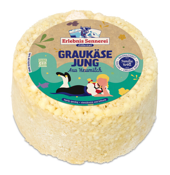 Zillertaler Graukäse gelb