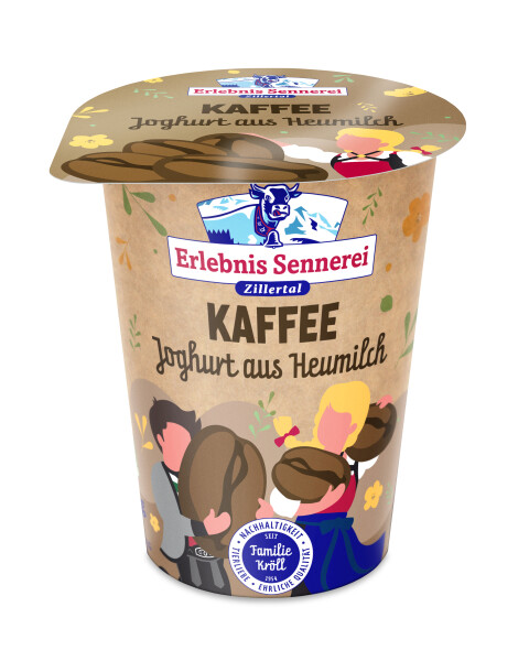 ErlebnisSennerei Zillertal Heumilchjoghurt Kaffee