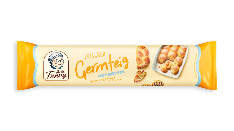 Tante Fanny Frischer Germteig mit Butter