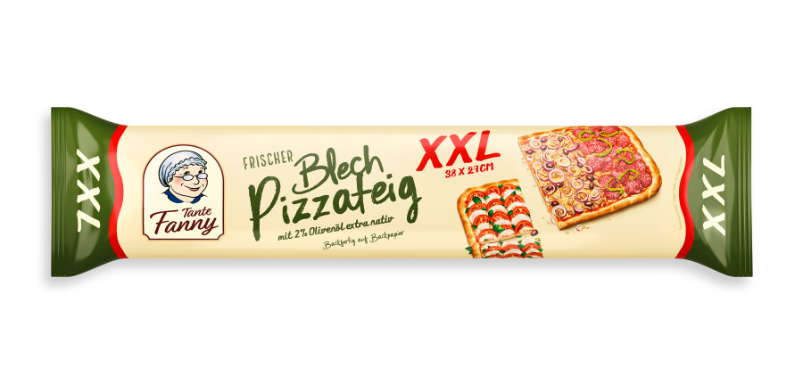 Tante Fanny Frischer XXL Blech-Pizzateig