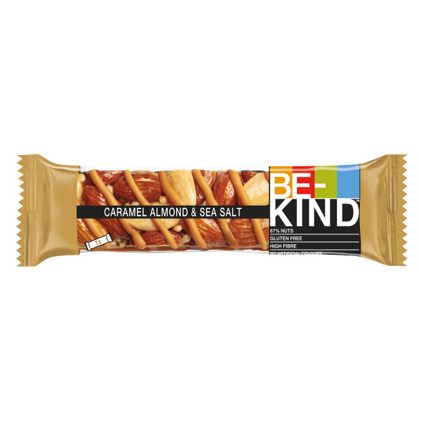 Be-Kind Karamell Mandeln & Meersalz Nussriegel