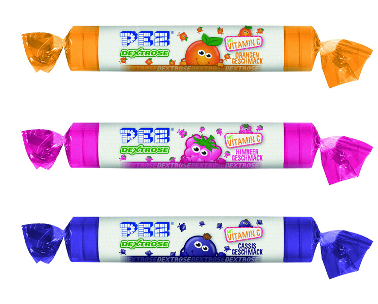 PEZ Traubenzuckerrolle Cassis