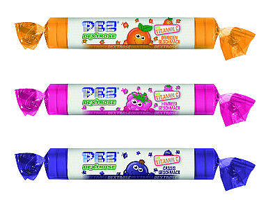 PEZ Traubenzuckerrolle Cassis