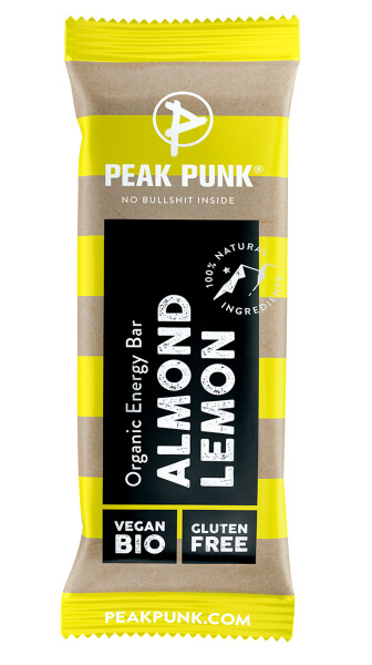 Peak Punk Organic Energy Bar Almond & Lemon