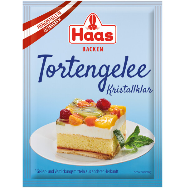 Haas Tortengelee Kristallklar 3 Stück