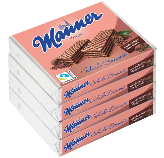 Manner Schoko Brownie 4er