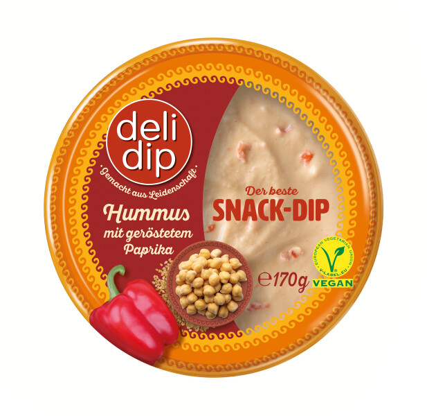 Deli Dip Hummus mit geröstetem Paprika