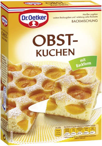 Dr. Oetker Obstkuchen Backmischung