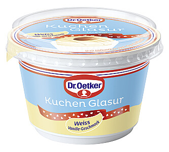 Dr. Oetker Glasur weiß mit Vanille-Geschmack