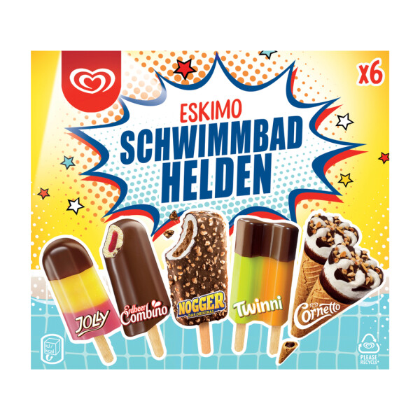 Eskimo Schwimmbad Helden 6er