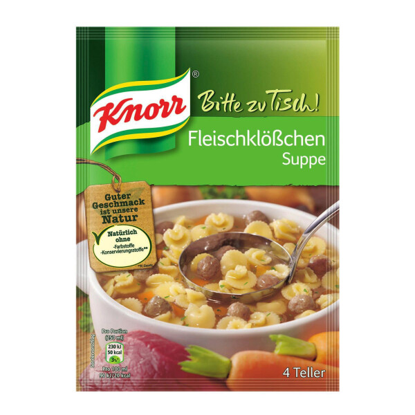 Knorr Bitte zu Tisch Fleischklößchensuppe